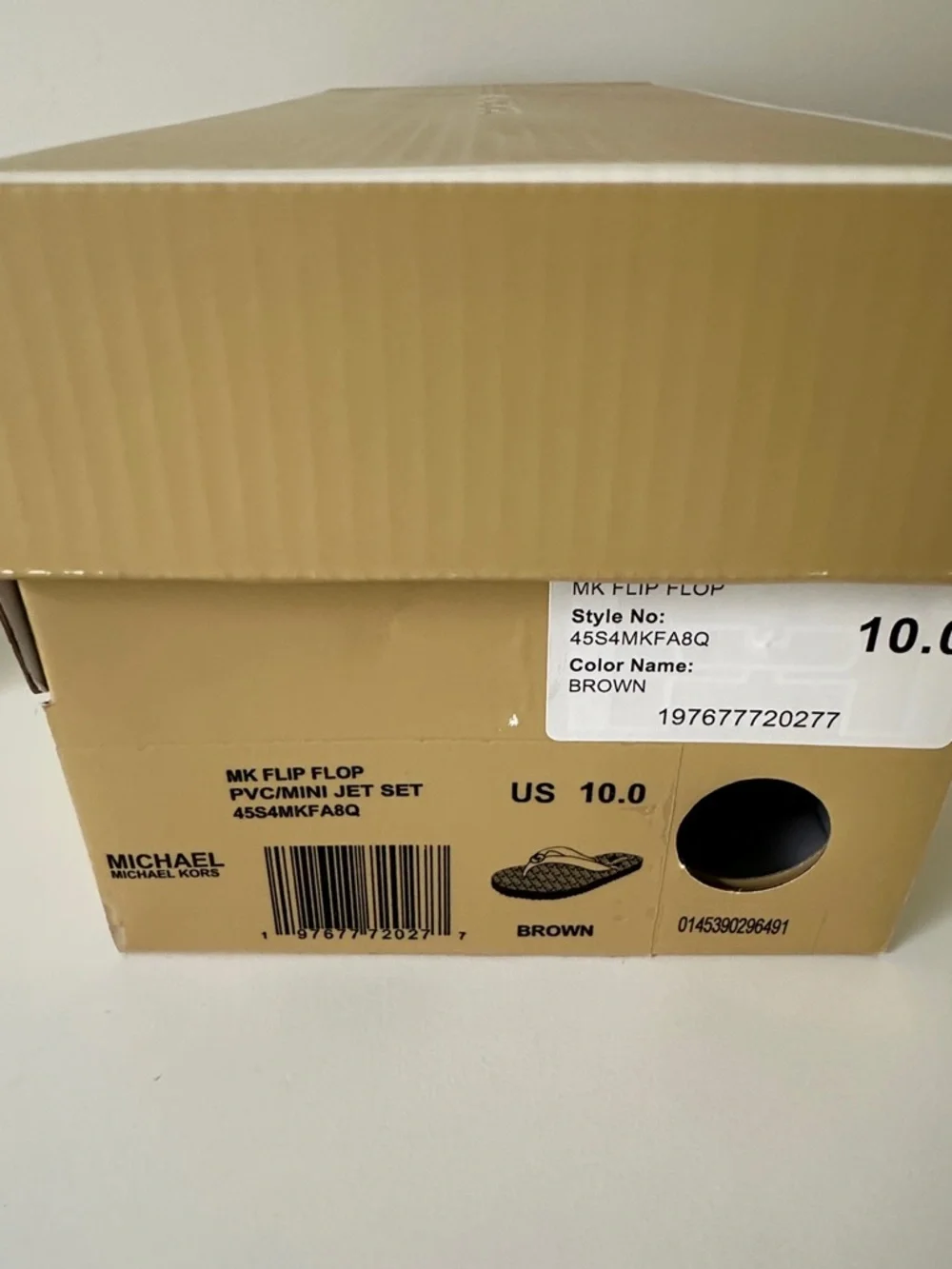 New Michael Kors Women Black Logo Slide Sandals - Picture 5 of 5